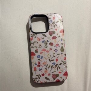 iPhone 14 Pro Max Mushroom Floral Pattern Phone Case